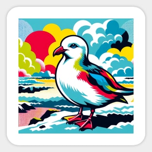 Polar Flight - Pop Art Snow Petrel Sticker